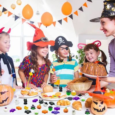 Kartun Fidget Squishy Toy 18pcs 24pcs Blind Box Halloween Toys Squeeze Toys untuk Anak-anak