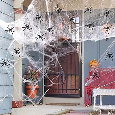 Polyester Spider Web Baju Benang Rumah Hantu Dekorasi untuk Halloween Party Requisite