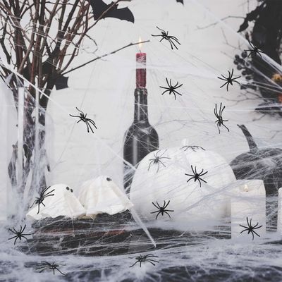 Polyester Spider Web Baju Benang Rumah Hantu Dekorasi untuk Halloween Party Requisite