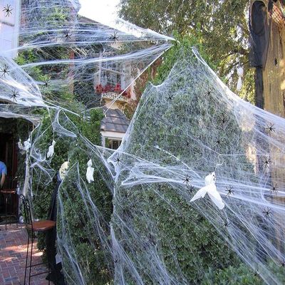 Polyester Spider Web Baju Benang Rumah Hantu Dekorasi untuk Halloween Party Requisite
