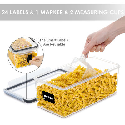 OEM/ODM Dapat diterima 3.2L BPA Bebas Plastik Kontainer untuk Noodle Cereal Storage 4pack Set