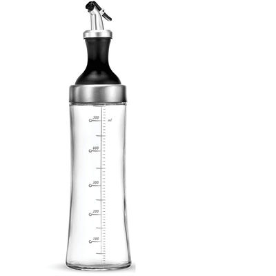 Dispenser Minyak Zaitun Pembukaan lebar untuk mengisi ulang dan membersihkan botol semprot minyak kaca yang jernih