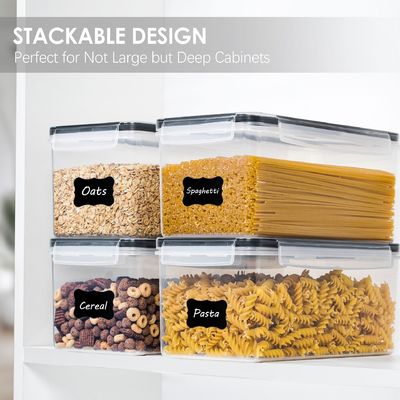OEM/ODM Dapat diterima 3.2L BPA Bebas Plastik Kontainer untuk Noodle Cereal Storage 4pack Set