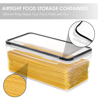 OEM/ODM Dapat diterima 3.2L BPA Bebas Plastik Kontainer untuk Noodle Cereal Storage 4pack Set