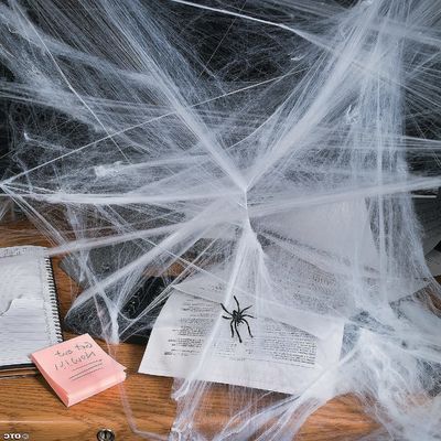 Disesuaikan Stretchy Halloween Spider Web Scary Scene Perlengkapan untuk Rumah Hantu