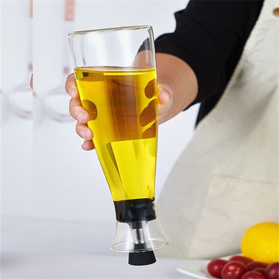 650ML/400ML botol kaca minyak dan cuka dispenser tanpa tetesan desain untuk dapur