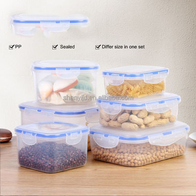 3pcs Airtight Plastic Storage Box Set untuk Multifungsi Makanan Storage Container