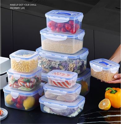 3pcs Airtight Plastic Storage Box Set untuk Multifungsi Makanan Storage Container