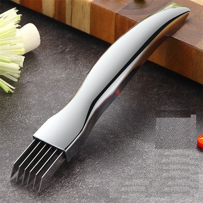 Pisau penghancur Scallion yang tersimpan yang terbuat dari 430 stainless steel untuk alat buah-buahan dan sayuran