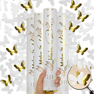 60cm Gender Reveal Confetti Cannon Popper Smoke Powder Confetti Stick untuk Perlengkapan Pesta