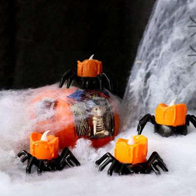 Dekorasi Halloween LED Pumpkin Candle Holder Lampu Malam Lampu Lampu Lampu Ornamen 8*12cm