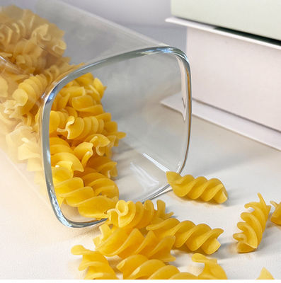 Botol kaca tutup stainless steel untuk menyimpan buah-buahan kering makanan ringan dan lainnya di dapur