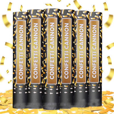 40cm Multicolor Biodegradable Party Popper Confetti Cannons untuk Perayaan Berwarna-warni