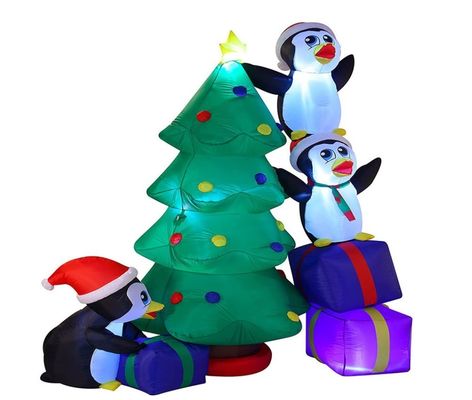 Dekorasi pesta poliester Ornamen dengan lampu Natal LED Santa Claus navidad