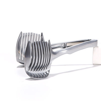 Mesin pemotong buah 304 stainless steel handheld peralatan dapur pemotong tomat pemotong lemon