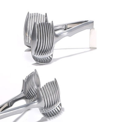 Mesin pemotong buah 304 stainless steel handheld peralatan dapur pemotong tomat pemotong lemon