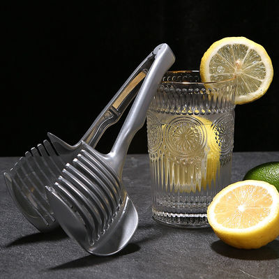 Mesin pemotong buah 304 stainless steel handheld peralatan dapur pemotong tomat pemotong lemon
