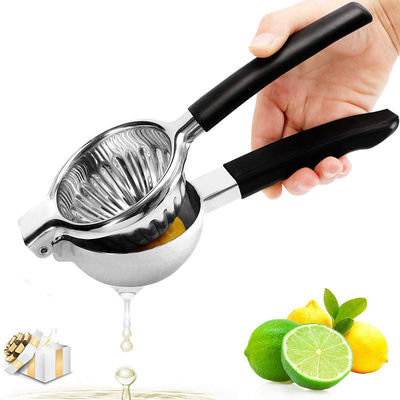 Manual Lemon Citrus Press Juicer dengan pegangan karet silikon dan desain stainless steel
