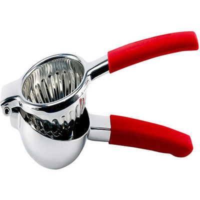Manual Lemon Citrus Press Juicer dengan pegangan karet silikon dan desain stainless steel