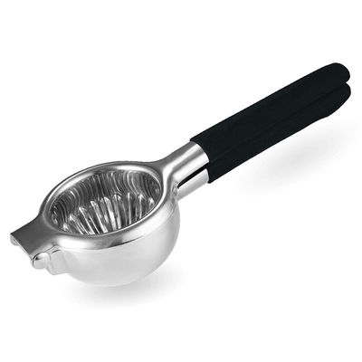 Manual Lemon Citrus Press Juicer dengan pegangan karet silikon dan desain stainless steel