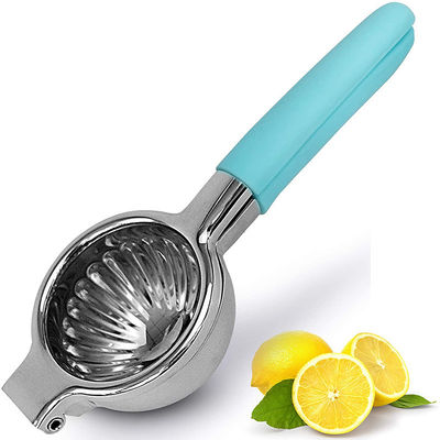 Manual Lemon Citrus Press Juicer dengan pegangan karet silikon dan desain stainless steel