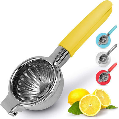 Manual Lemon Citrus Press Juicer dengan pegangan karet silikon dan desain stainless steel