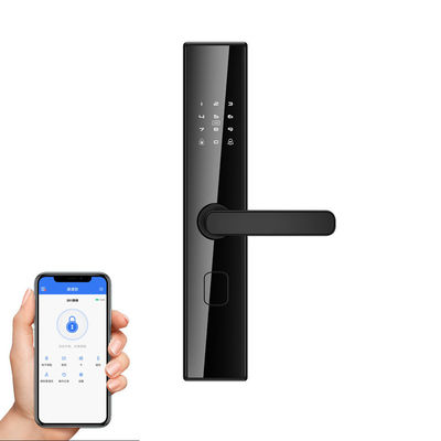 Outdoor Security Digital Door Handle dengan Tuya Ttlock dan Fingerprint Recognition