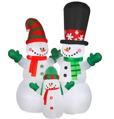 Pesta dan Dekorasi Natal Lampu LED Santa Claus Inflatable dengan Logo Disesuaikan
