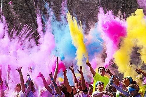 Warna-warni Holi Powder Party Popper Confetti Cannon Corn Powder 13*18cm Biodegradable