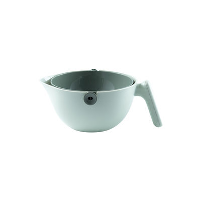 302g PP ABS Double Layer Rotating Drainage Basket untuk mencuci sayuran