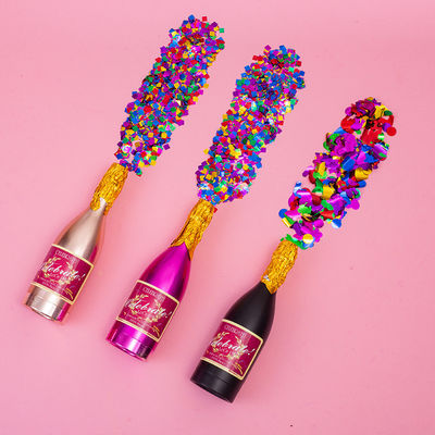Custom Logo Bottle Champagne Party Popper Aksesoris Perayaan Tahun Baru