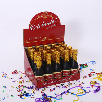 Custom Logo Bottle Champagne Party Popper Aksesoris Perayaan Tahun Baru