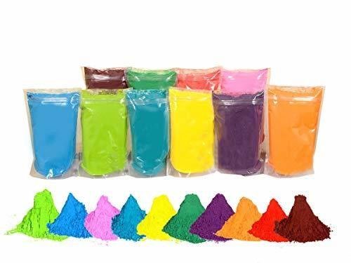 Ukuran 13*18cm Rainbow Run Corn Starch untuk Festival Coloured Starch