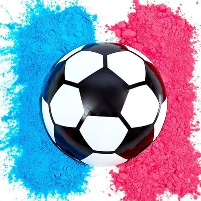 Gender Reveal Props Confetti Powder Filler 14*14*14cm Sepak bola untuk perayaan bayi