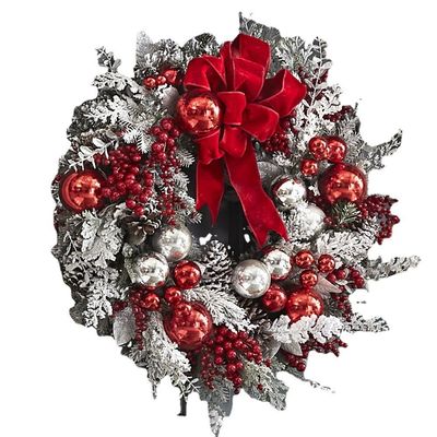 Logo Disesuaikan Merry Christmas Pintu Depan Kunci Pohon Pohon Garland untuk Dekorasi Pesta