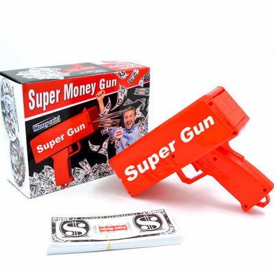 18.5cmX8cmX17.5cm Plastic Jet Currency Gun untuk Game Bar Pernikahan
