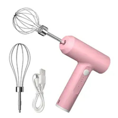 Stainless Steel Automatic Wireless Rechargeable Egg Beater untuk Kue Dapur Dessert