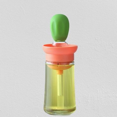 Olive Superior Glass Measuring Oil and Vinegar Dispenser Bottle untuk Dapur 6.45*20cm