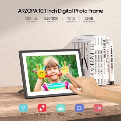 Supply Bulk 10 inci 16g WiFi LCD Cloud Video Download Frameo Digital Foto Gambar Frame