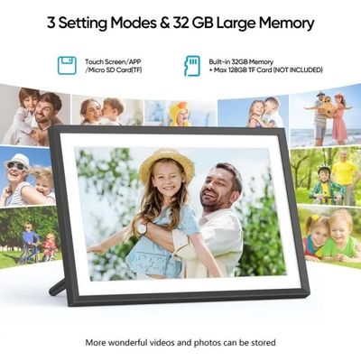 Supply Bulk 10 inci 16g WiFi LCD Cloud Video Download Frameo Digital Foto Gambar Frame