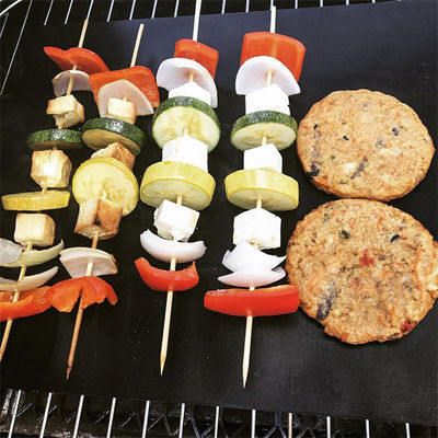 Non Stick BBQ Grill Mat Baking Mat Fireproof Charcoal Fiberglass Alat telur untuk memasak