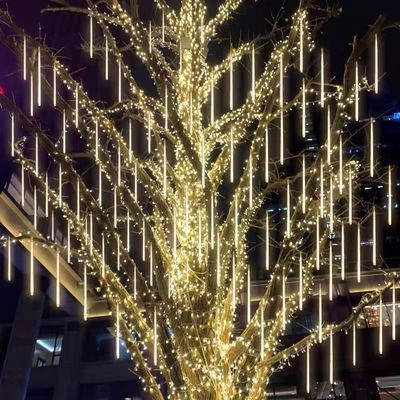 Jatuh Hujan Peri LED String Lampu dalam Desain Kubus untuk Dekorasi Rumah Liburan Party