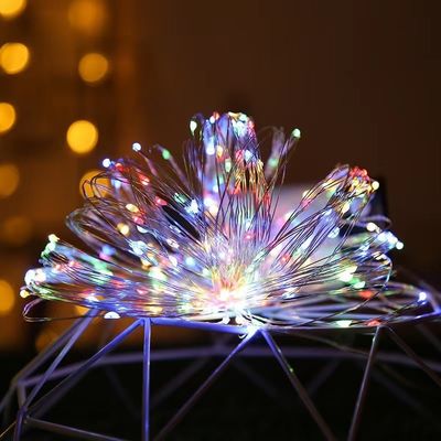7/22/32m Waterproof LED Solar Copper Wire Lampu Pohon Natal dengan Bahan PVC Panas