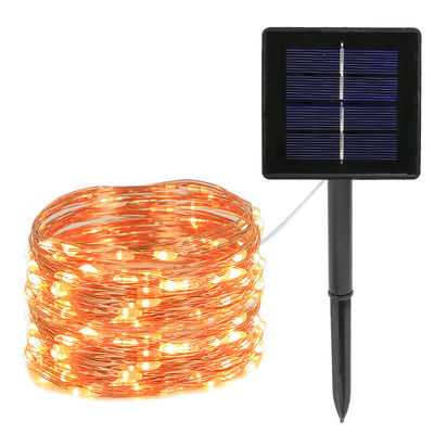 7/22/32m Waterproof LED Solar Copper Wire Lampu Pohon Natal dengan Bahan PVC Panas