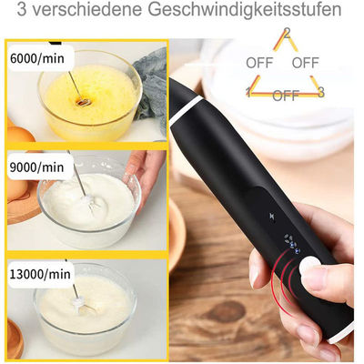 Sustainable Rechargeable Usb Electric Milk Frother Custom Logo Mesin Pengaduk Kopi Otomatis