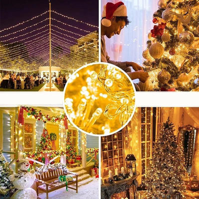 Dream Color Lampu Natal String 10leds/m 5m 10m PVC Waterproof Led yang dapat dihubungi