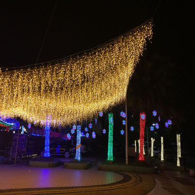 Outdoor Waterproof 300m Ungu LED Lampu Peri String Garland untuk Dekorasi Natal