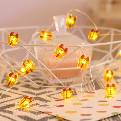 Fairy Star Lights LED String Hitam Lampu Natal Dekorasi dengan Logo Disesuaikan