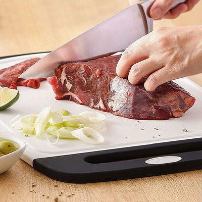 Multifunctional Black Plastic Cutting Board Set untuk Dapur 3pcs Food Grade Aksesoris