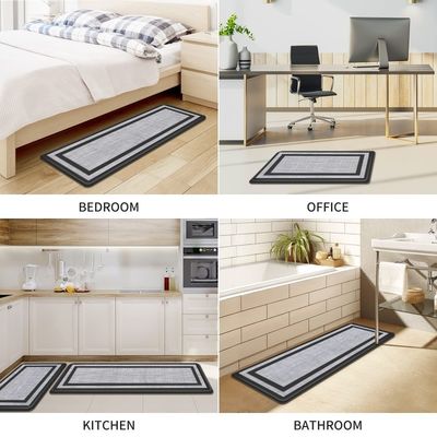 Waterproof Non slip Mat untuk dapur kantor dan kamar mandi Bahan PVC desain panjang